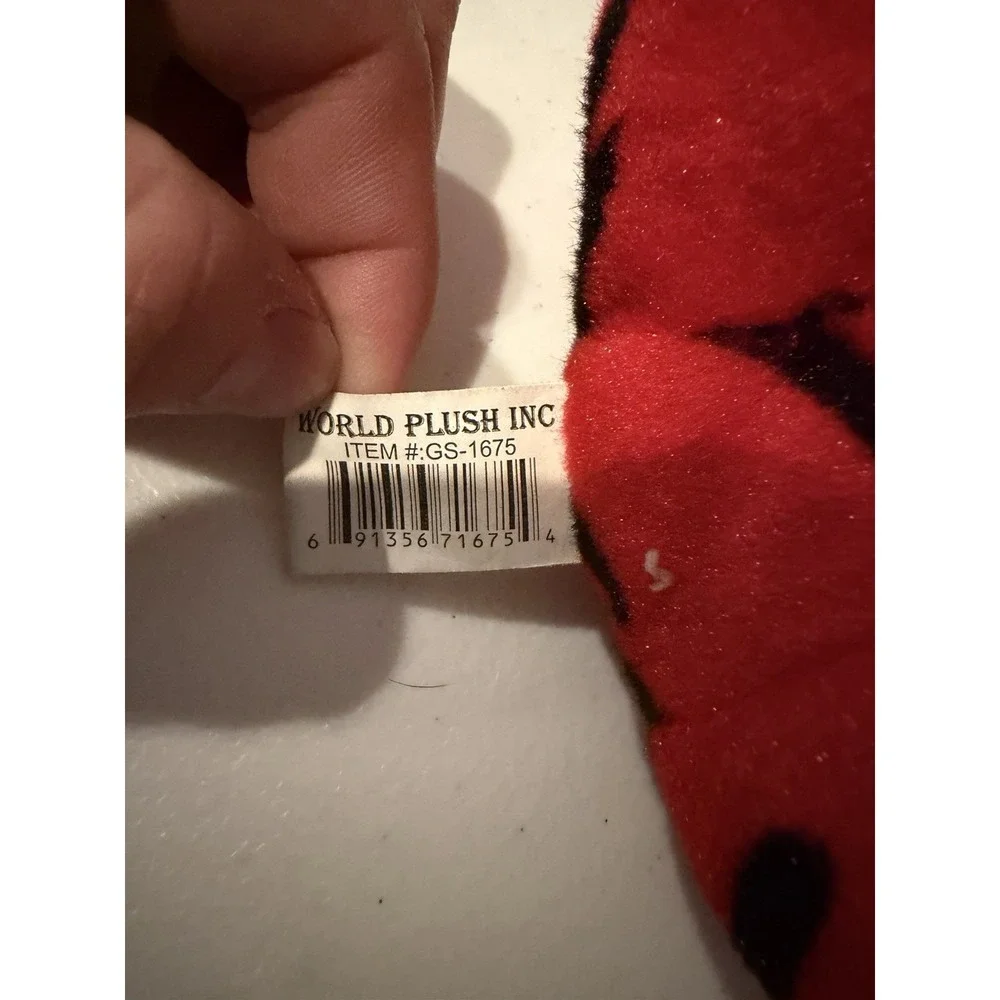 World‎ Plush Inc Red Tiger Stuffed Animal Black Stripes 10" GS-1675 - Picture 3 of 4